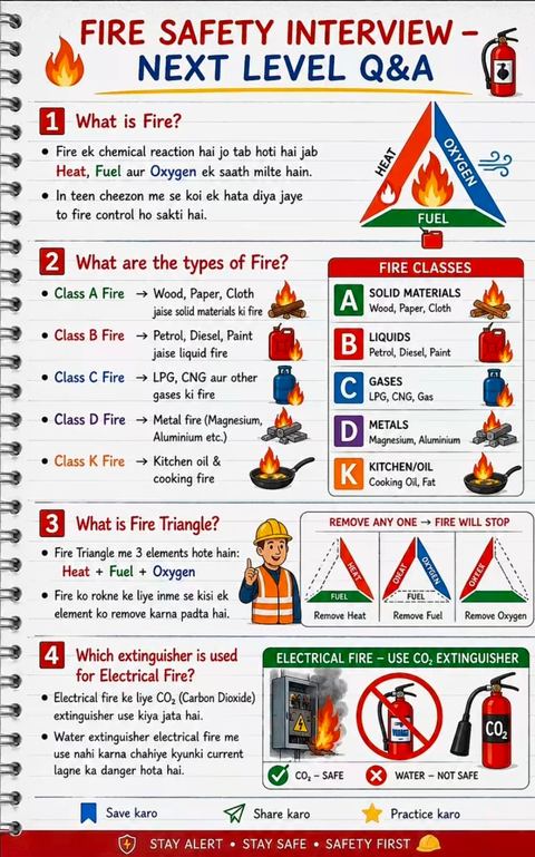 Poster: Fire safety interview Q&A